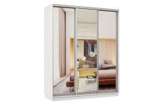 Шкафы-купе, Шкаф-купе Премьер 35 белый