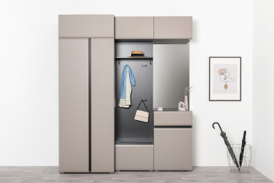 Комод Сидней 16.231.02, антрацит, веллюто капучино