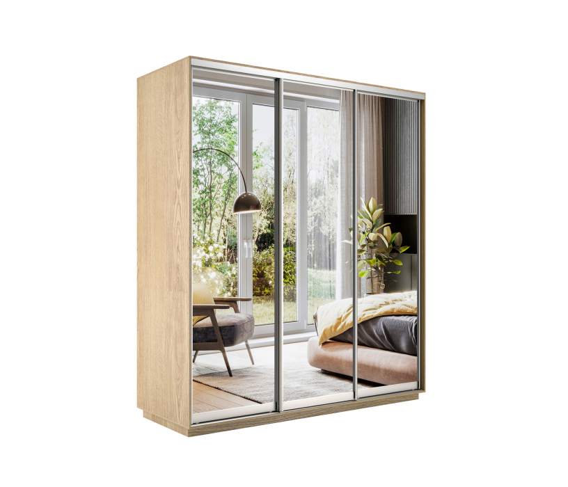 Шкафы-купе, Шкаф-купе Экспресс Экспенс трио 2200 x 1800 x 600