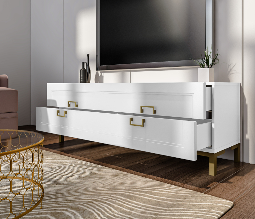 Стенки для гостиной, Комплект для гостиной Ассоль, Белый