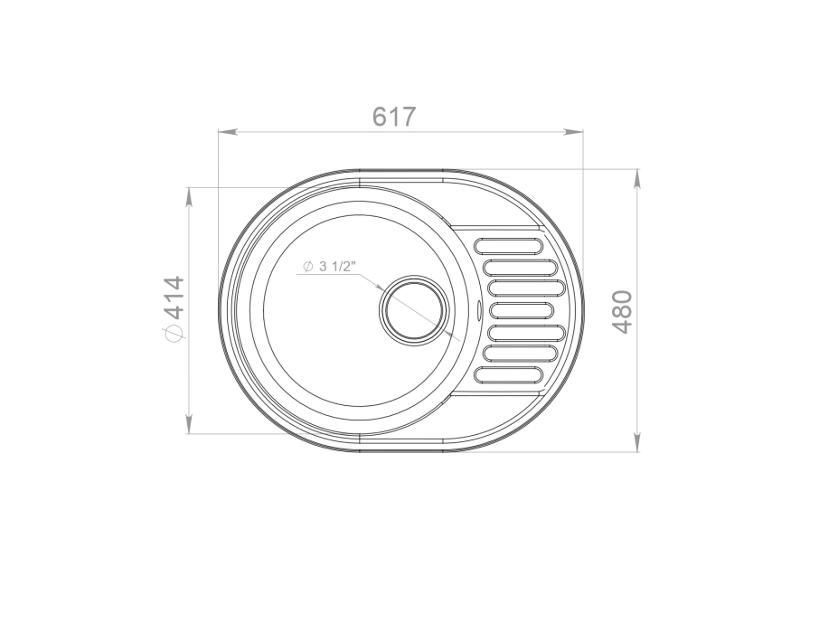 Кухонные мойки, Мойка GranFest QUARZ Z58