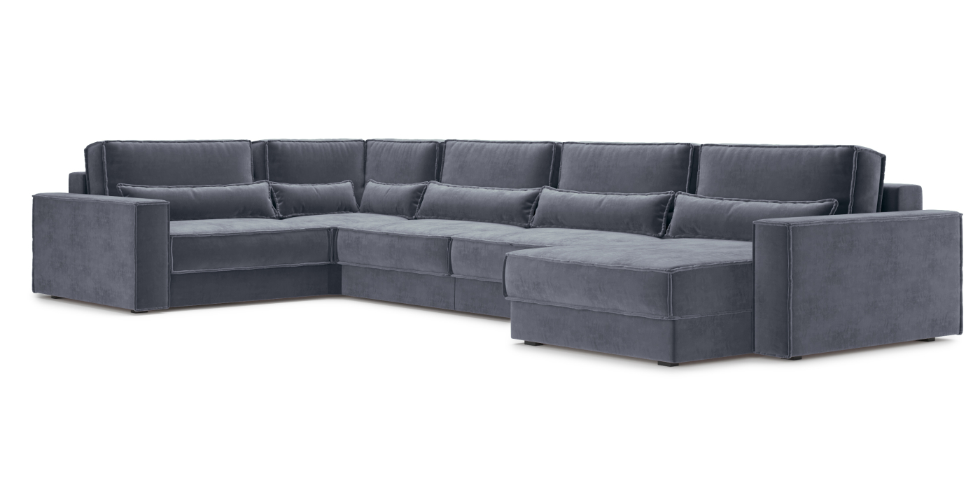 Диваны угловые в гостиную, Диван П-образный Тауэр