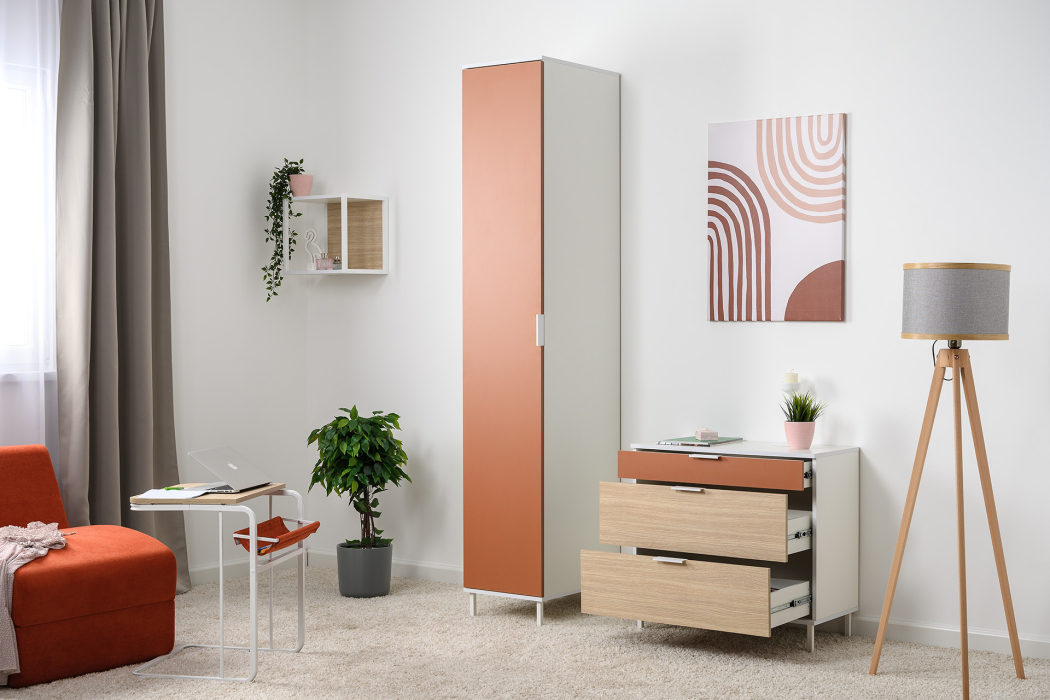 Детские полки, Полка Марвэл 16.487, белый, плэйн