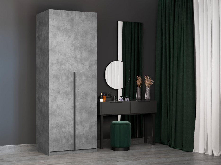 В спальню, Шкаф Локер 2-х дверный (Гармошка) доп. полки + модуль