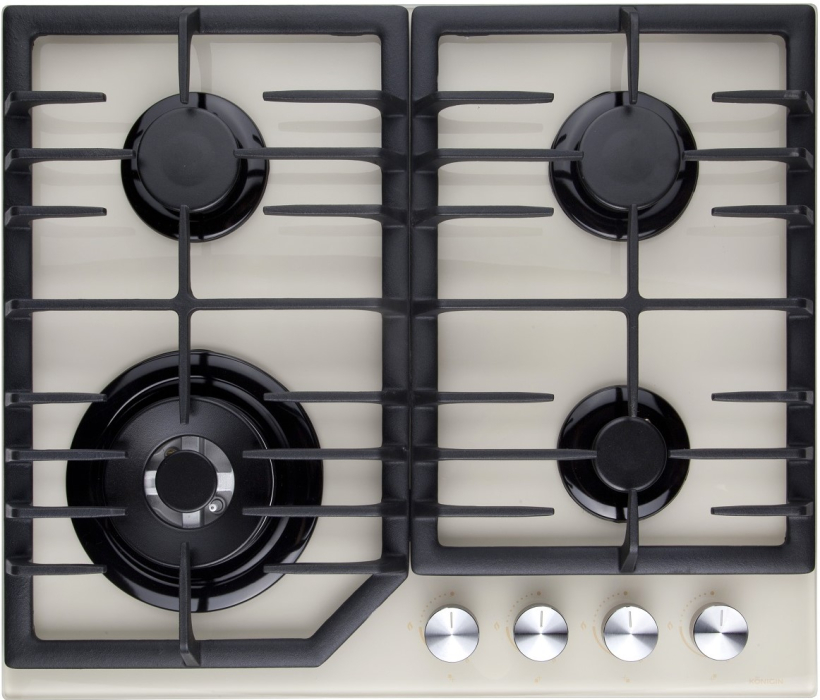 Встраиваемые варочные панели, Газовая варочная панель Konigin Blaze 604 Закаленное стекло