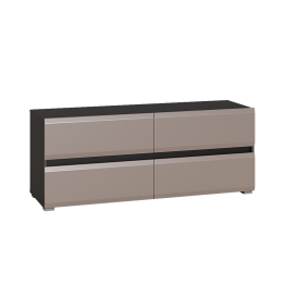 Тумба под ТВ Сидней 13.63, антрацит, веллюто капучино