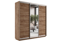 Шкафы-купе, Шкаф-купе Экспресс Медиум (1 зеркало) трио 2400 x 2400 x 600