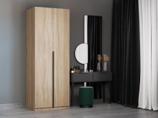 В спальню, Шкаф Локер 2-х дверный (Гармошка) доп. полки