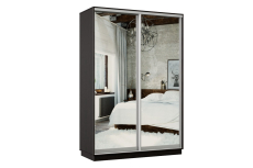 Шкафы-купе, Шкаф-купе Премьер Лайт 02 (01;01) двухдверный