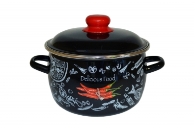 Кастрюля эмал сфер Chilli 2,0л