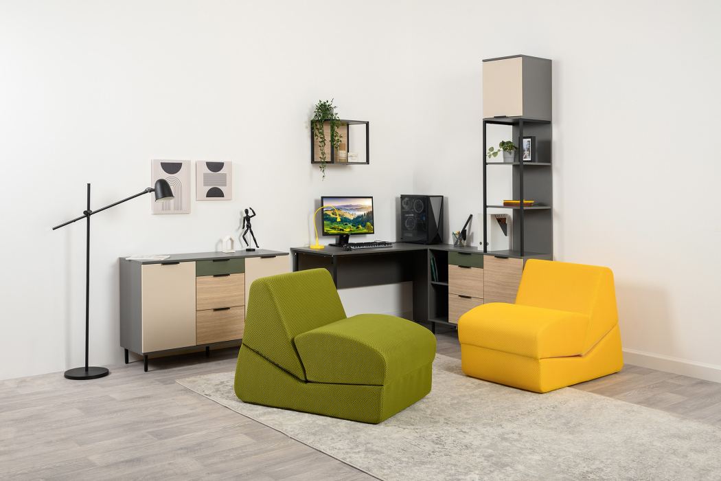 Кресло для отдыха, Кресло Марвэл, сетка зеленая