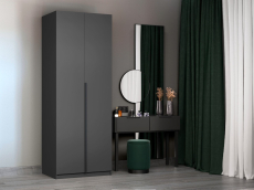 В спальню, Шкаф Локер 2-х дверный (Гармошка) доп. полки