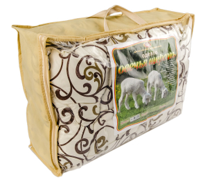 Одеяло из овечьей шерсти 1,5 сп 140x205 см