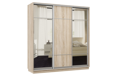 Шкаф-купе Премьер Лайт 23 (11;08;11) трехдверный