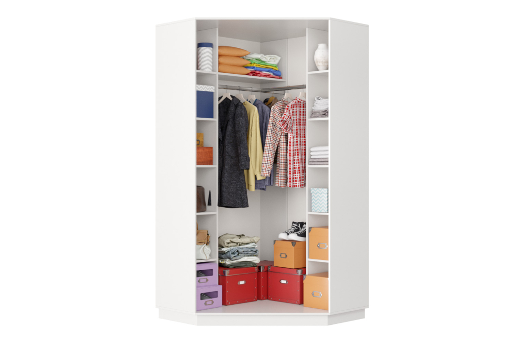 Угловые шкафы, Шкаф-купе Премьер Лайт 71 угловой (08;11) двухдверный