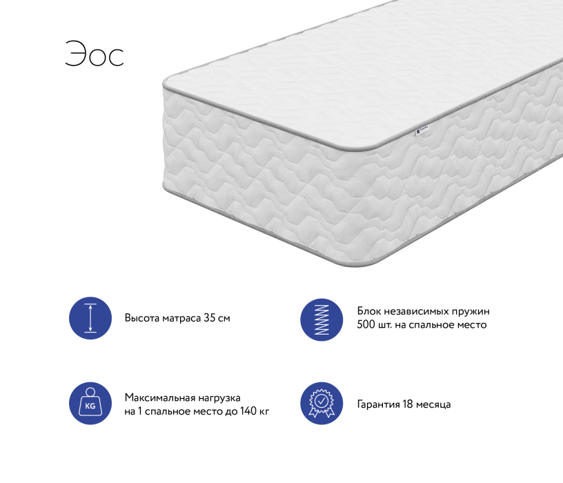 Новинки, Матрас DreamLine Эос 1600x2000