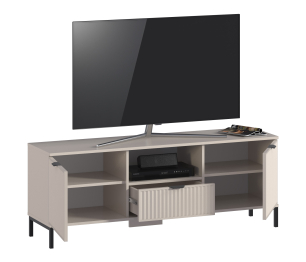 Тумба под телевизор Турин СБ-3572 Кашемир серый/МДФ Кашемир