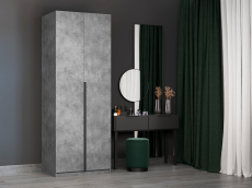 В спальню, Шкаф Локер 2-х дверный (Гармошка) доп. полки