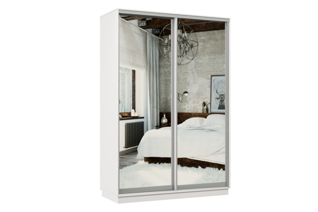 Шкафы-купе, Шкаф-купе Премьер Лайт 02 (01;01) двухдверный