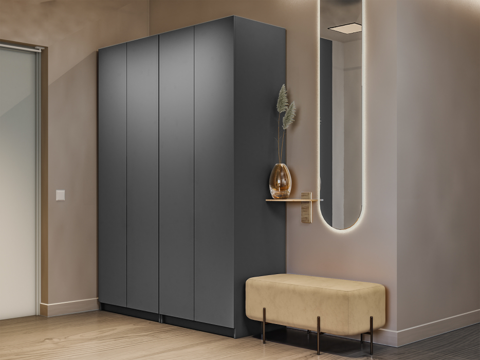 Шкафы распашные, Распашной шкаф Локер 800+800