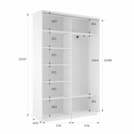 Шкаф-купе Экспресс 2-х дверный Фотопечать Квадрат Стекла 120х45х220