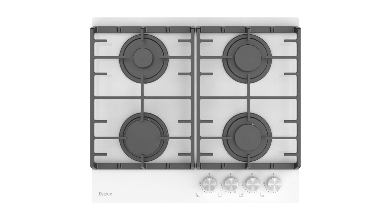 Встраиваемые варочные панели, Варочная панель газовая EVELUX HEG 600 WG