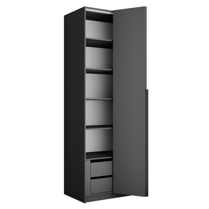 В спальню, Шкаф Локер 2-х дверный (Гармошка) доп. полки + модуль