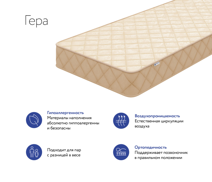 Новинки, Матрас DreamLine Гера 1600x2000