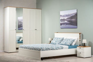 Шкаф для одежды Остин 13.336.03, белая шагрень, дуб золотой крафт