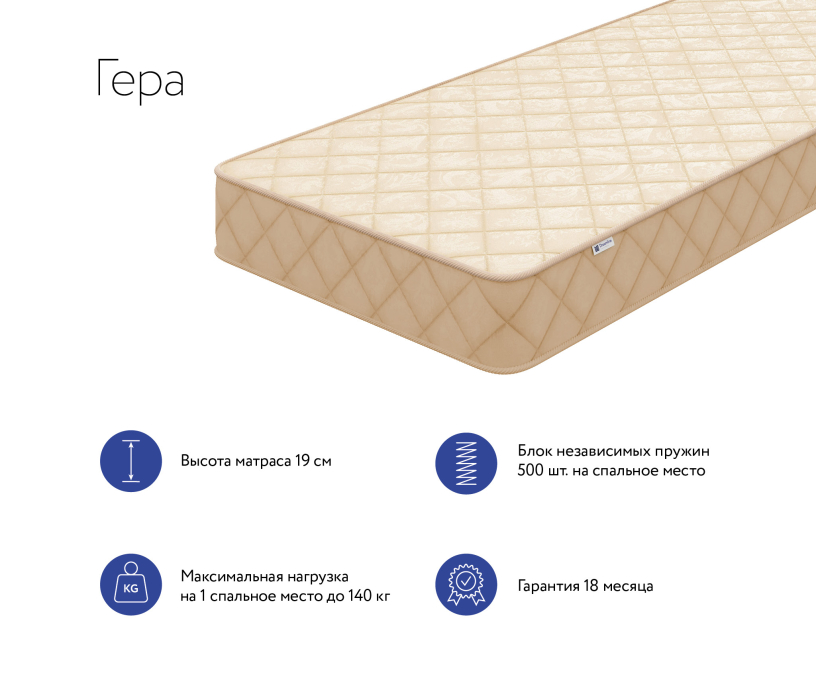 Новинки, Матрас DreamLine Гера 1600x2000