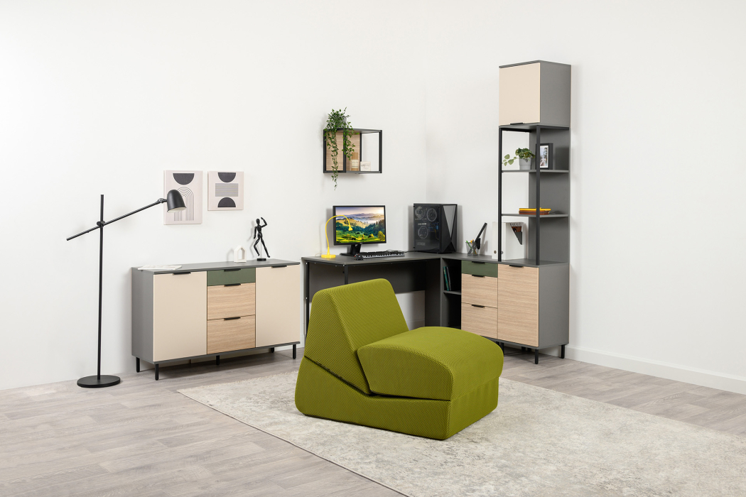 Кресло для отдыха, Кресло Марвэл, сетка зеленая