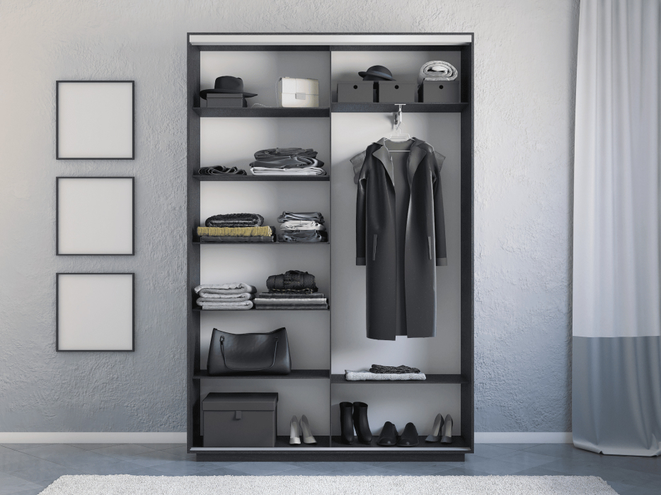 Шкафы-купе 2-х дверные, Шкаф-купе Экспресс 2-х дверный Фотопечать Ленты Стекла 140х45х220